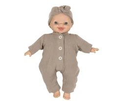 Mono y Diadema Lili con Lazo para Muñeco Soft