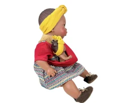 Muñeca Alika con Bebé Burgundy