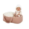 Muñeca Elegance Babyto Rosa con Capazo 33 cm