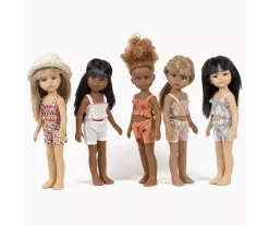 Muñeca Minikane Amiga Nora con Bañador Retro Blanco