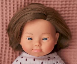 Muñeca Síndrome Down Caucásica 38cm