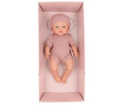 Muñeco Alex con Gorro y Body Punto Mauve