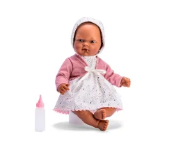 Muñeco Oli con Vestido Estrellas y Chaqueta Rosa