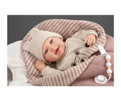 Muñeco Reborn Lain con Saco 45 cm