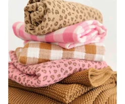 Muselina Bianca Vichy Rose Fluo Talla L