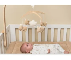 Móvil Musical Madera Baby Bunny
