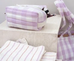 Neceser Acolchado Lilac Checks