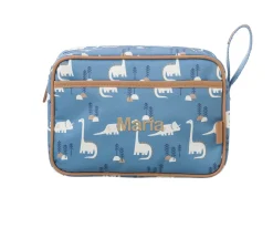 Neceser de Viaje Impermeable Dinosaurios Personalizable