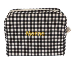 Neceser Grande Vichy Negro Personalizable