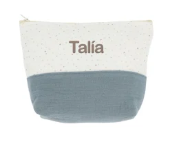 Neceser Infantil Rainbow Dots Azul Personalizable