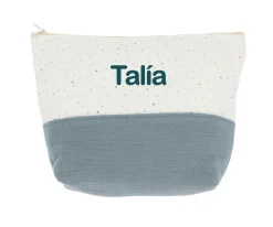 Neceser Infantil Rainbow Dots Azul Personalizable