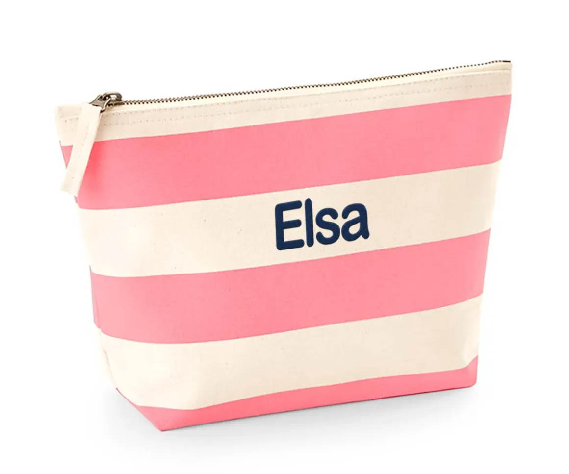 Neceser Pequeño Nautical Natural-Pink Personalizable