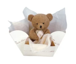 Osito Natural Personalizable en Cajita Floral