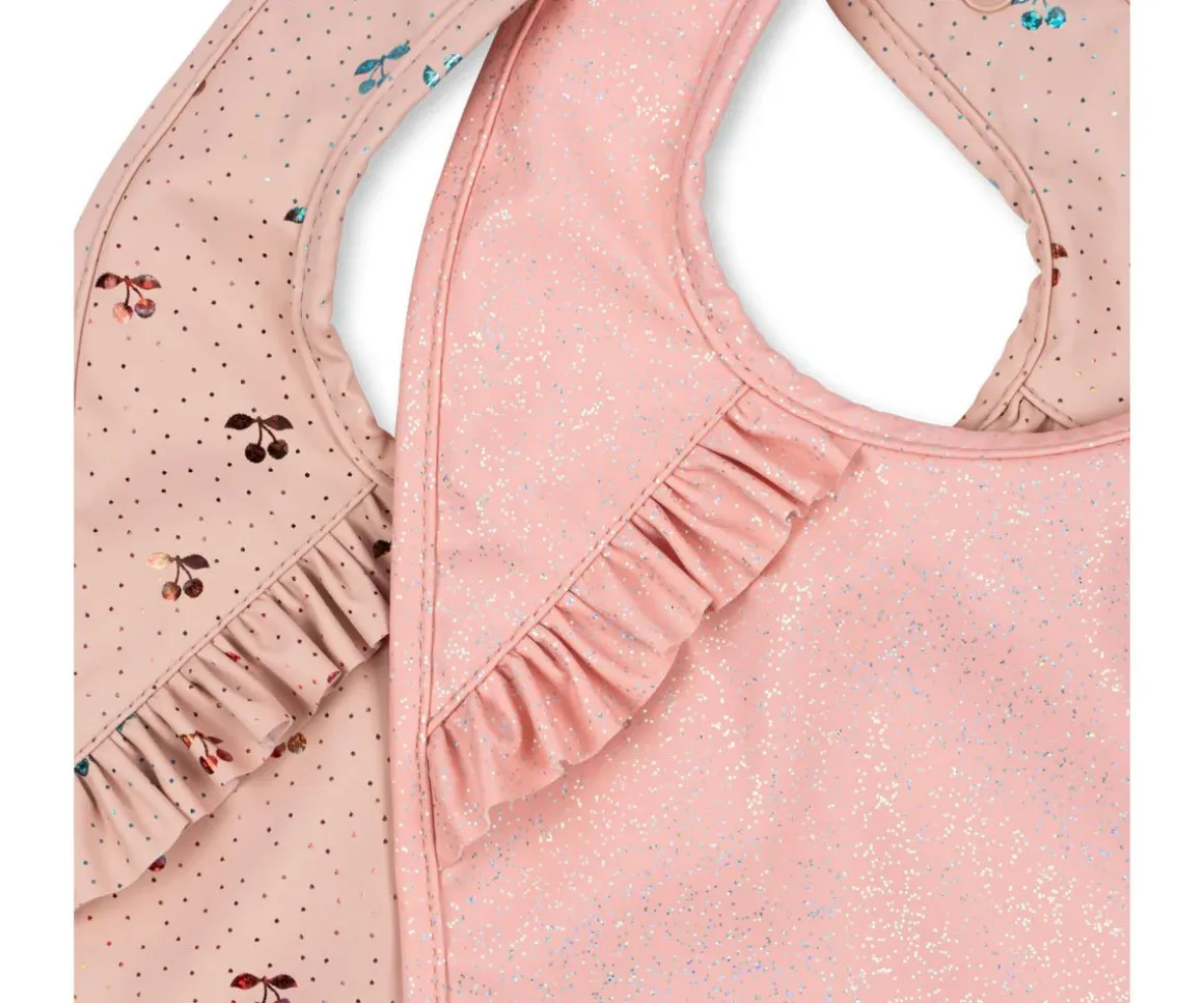 Pack 2 Baberos Impermeables Cherry Sparkle