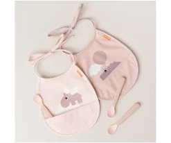 Pack 2 Baberos Pocket Elphee Happy Clouds Powder