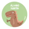 Pack 3 chapas Personalizadas Dino