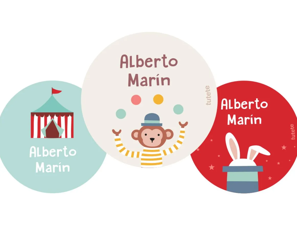 Pack 3 chapas Personalizadas Circus