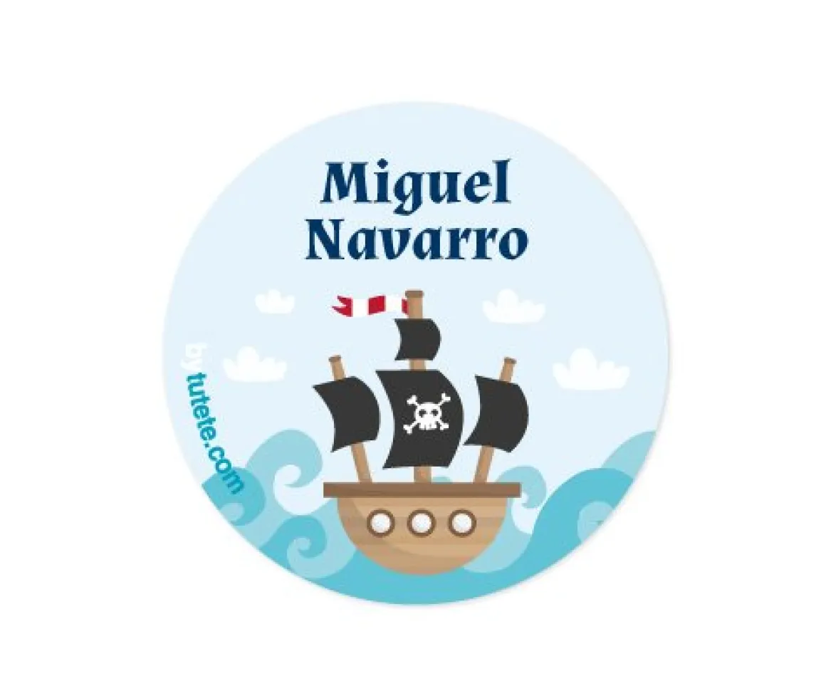 Pack 3 chapas Personalizadas Pirata