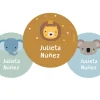 Pack 3 chapas Personalizadas Animal Friends