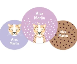 Pack 3 chapas Personalizadas Leopardo