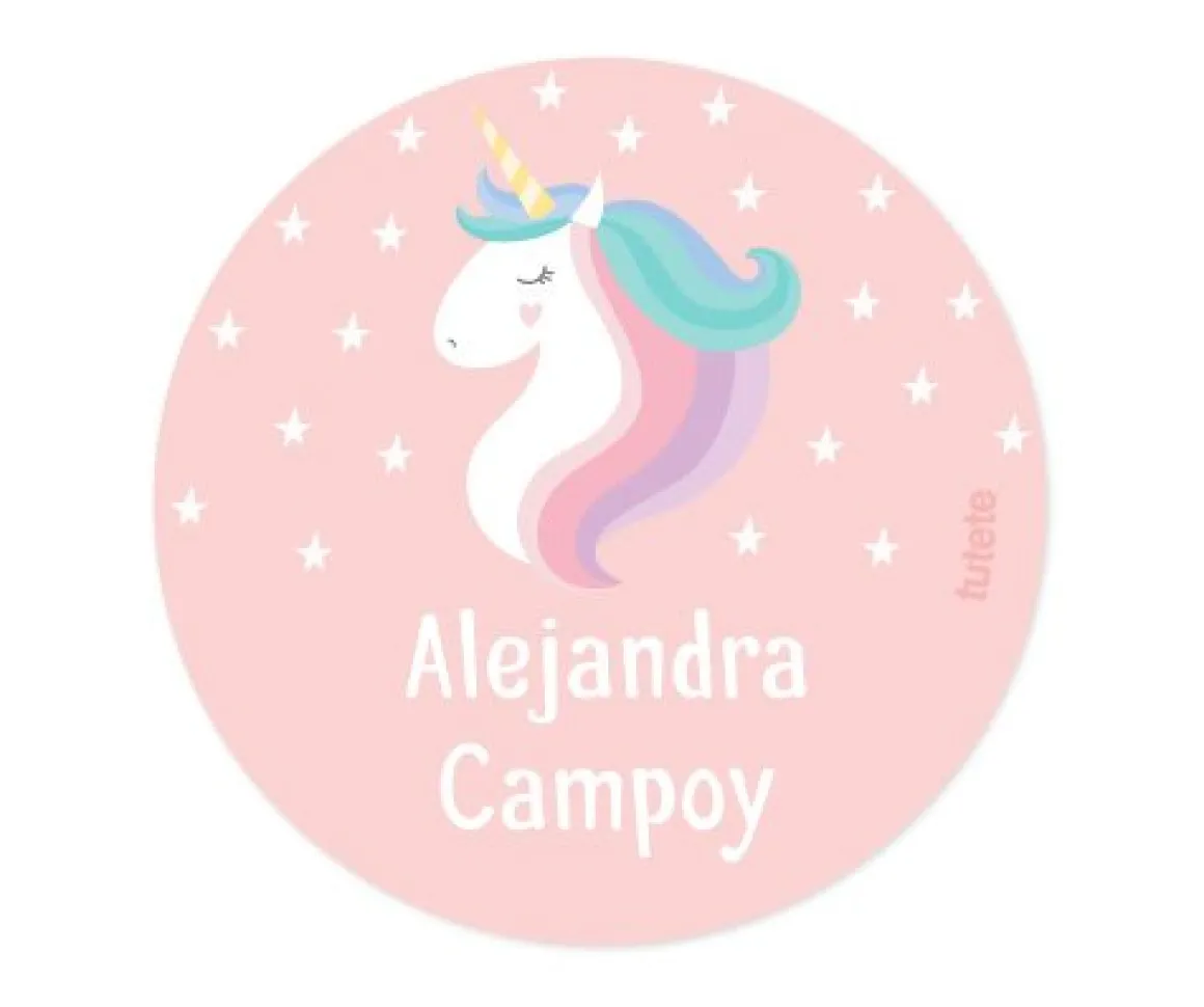 Pack 3 chapas Personalizadas Unicornio