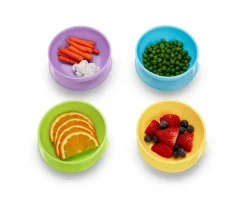 Pack 4 Cuencos Pastel con Tapas y Cucharas Love-a-Bowl