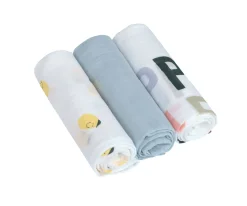 Pack 3 Muselinas Happy Fruits Lemon 80 cm