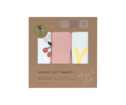 Pack 3 Muselinas Happy Fruits Cherry 80 cm