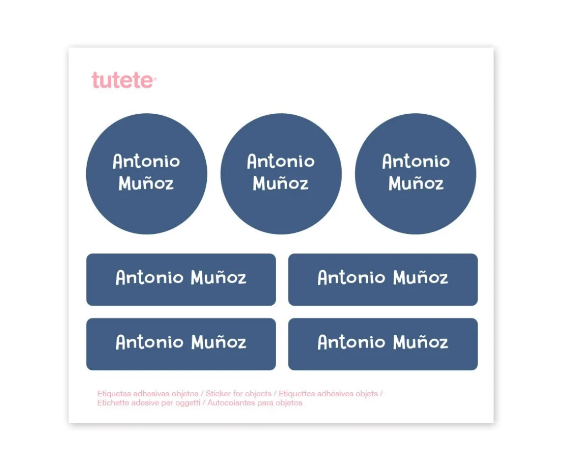 Pack Almuerzo Lion + 7 Pegatinas Blue Regalo Personalizables