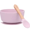 Pack Baby Meal Babero Silicona Ballet + Bol Silicona y Cuchara Lilac