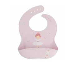 Pack Baby Meal Babero Silicona Ballet + Bol Silicona y Cuchara Lilac