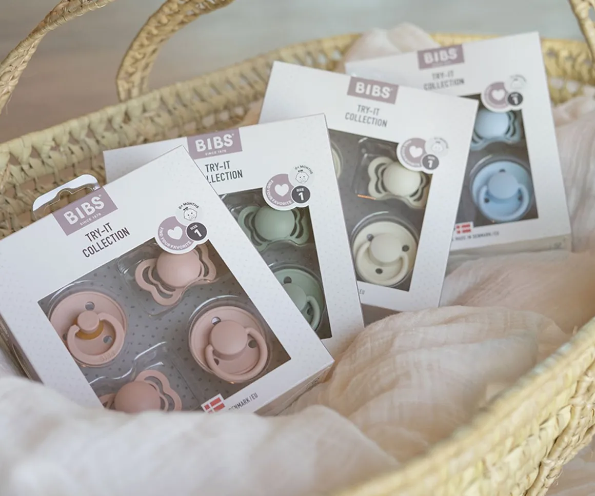Pack Chupetes BIB Try-It Baby Blue