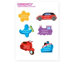 Pack Combinado Etiquetas termoadhesivas + Siluetas + pegatinas Rumrum