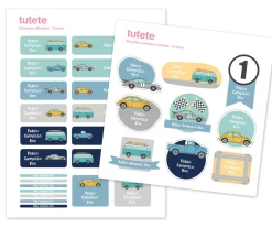 Pack Combinado Termo y Pegatinas Coches