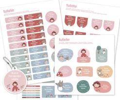 Pack Combinado Termo y Pegatinas Little Red