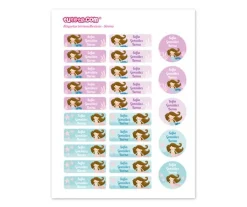 Pack Combinado Termo y Pegatinas Sirena