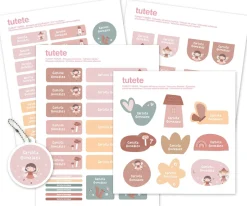 Pack Combinado Termo y Pegatinas Wild Fairies