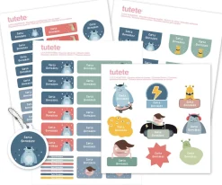 Pack Combinado Termo y Pegatinas Little Monsters