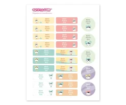 Pack Combinado Termo y Pegatinas Esther Gili Pastel