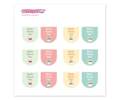 Pack Combinado Termo y Pegatinas Esther Gili Pastel