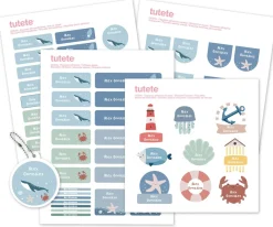 Pack Combinado Termo y Pegatinas Ocean