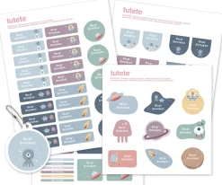 Pack Combinado Termo y Pegatinas The Martians