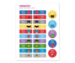 Pack Combinado Termo y Pegatinas Héroes