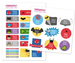 Pack Combinado Termo y Pegatinas Héroes