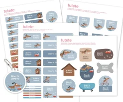 Pack Combinado Termo y Pegatinas Skater Dog