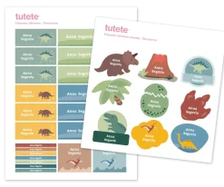 Pack Combinado Termo y Pegatinas Dinosaurios