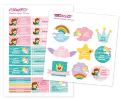 Pack Combinado Termo y Pegatinas Princesa