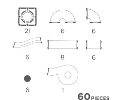 Pack Compacto Ball Run Intense 60 Piezas