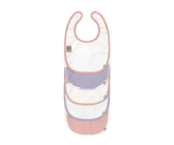 Pack de 5 Baberos Happy Fruits Peach / Pastel Lilac