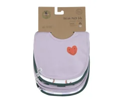 Pack de 5 baberos Happy Lavender